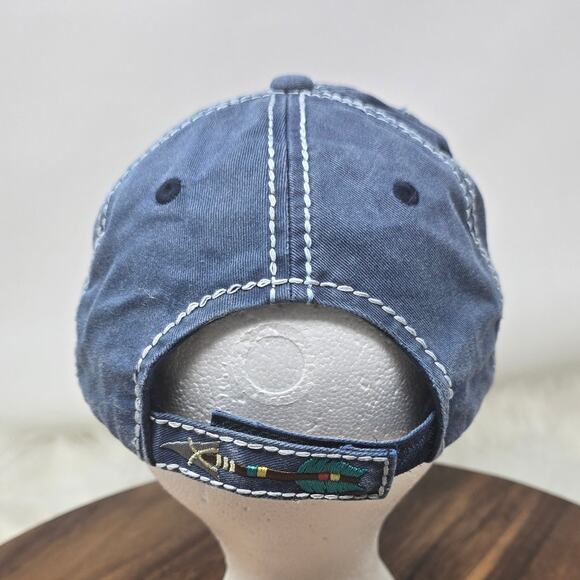 Kbethos Distressed "Born Free" Blue Arrrow Stiched Women's Adult Hat - Picture 3 of 7